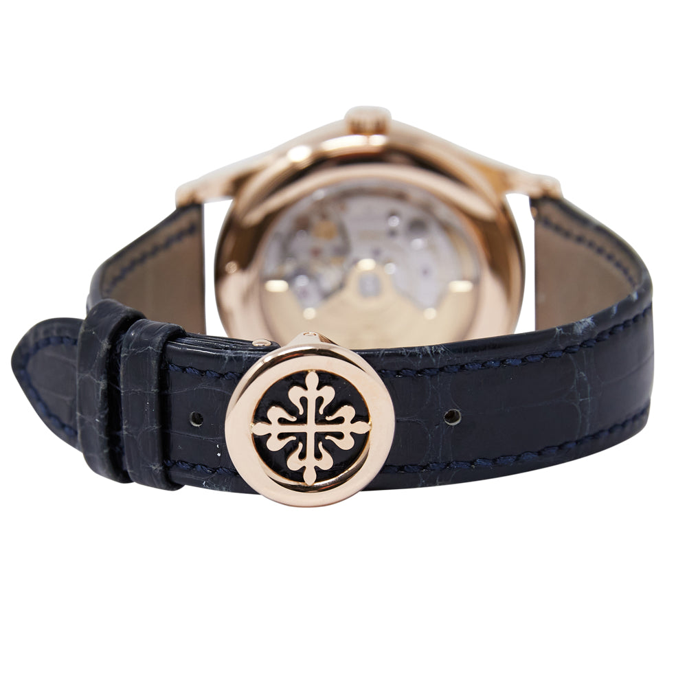 Patek Philippe Annual Calendar Blue Dial on Leather Strap 5396R-014 Complete 2017