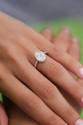 White Gold INVISIBLE SETTINGS Engagement Ring 1.09 cts.