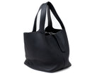 Hermes Picotin Noir Clemence Lock 22 MM Handbag