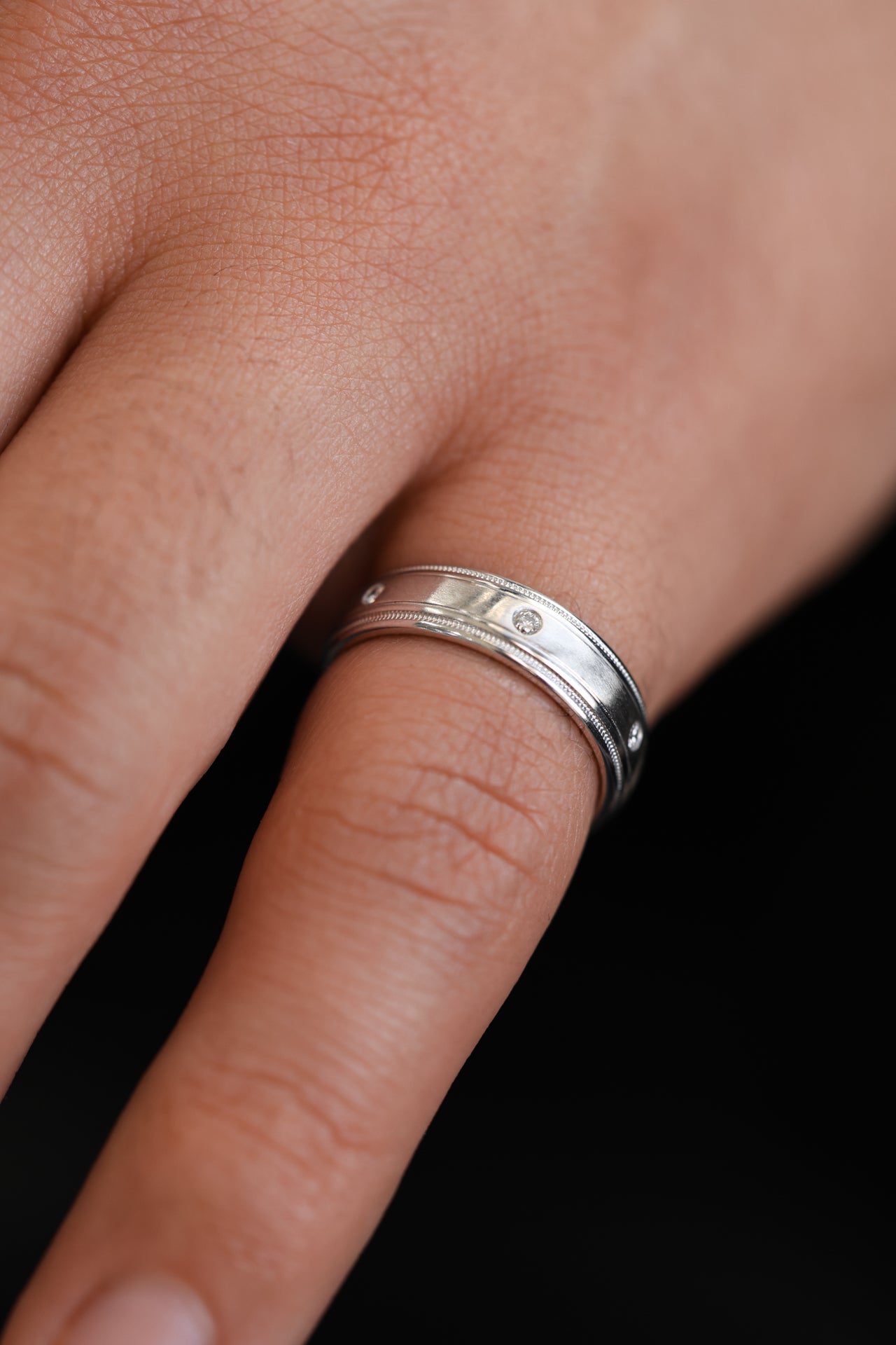 Men's Round Ring 0.4 cts.