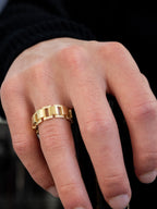 Men's LINK BAND 18K YG Round