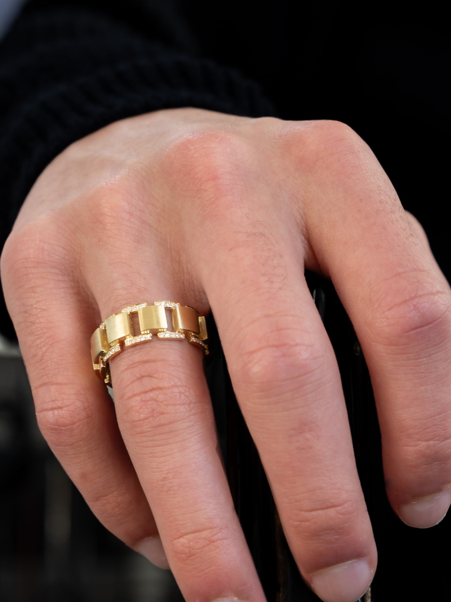 Men's LINK BAND 18K YG Round