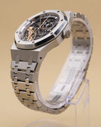 Audemars Piguet Royal Oak Double Balance Wheel Skeleton Dial on Bracelet 15407ST.OO.1220ST.01 Complete 2024