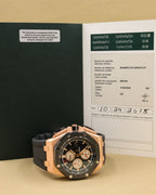 Audemars Piguet Royal Oak OffShore Chronograph Black Dial Dial on Rubber 26400RO.OO.A002CA.01 Complete 2015