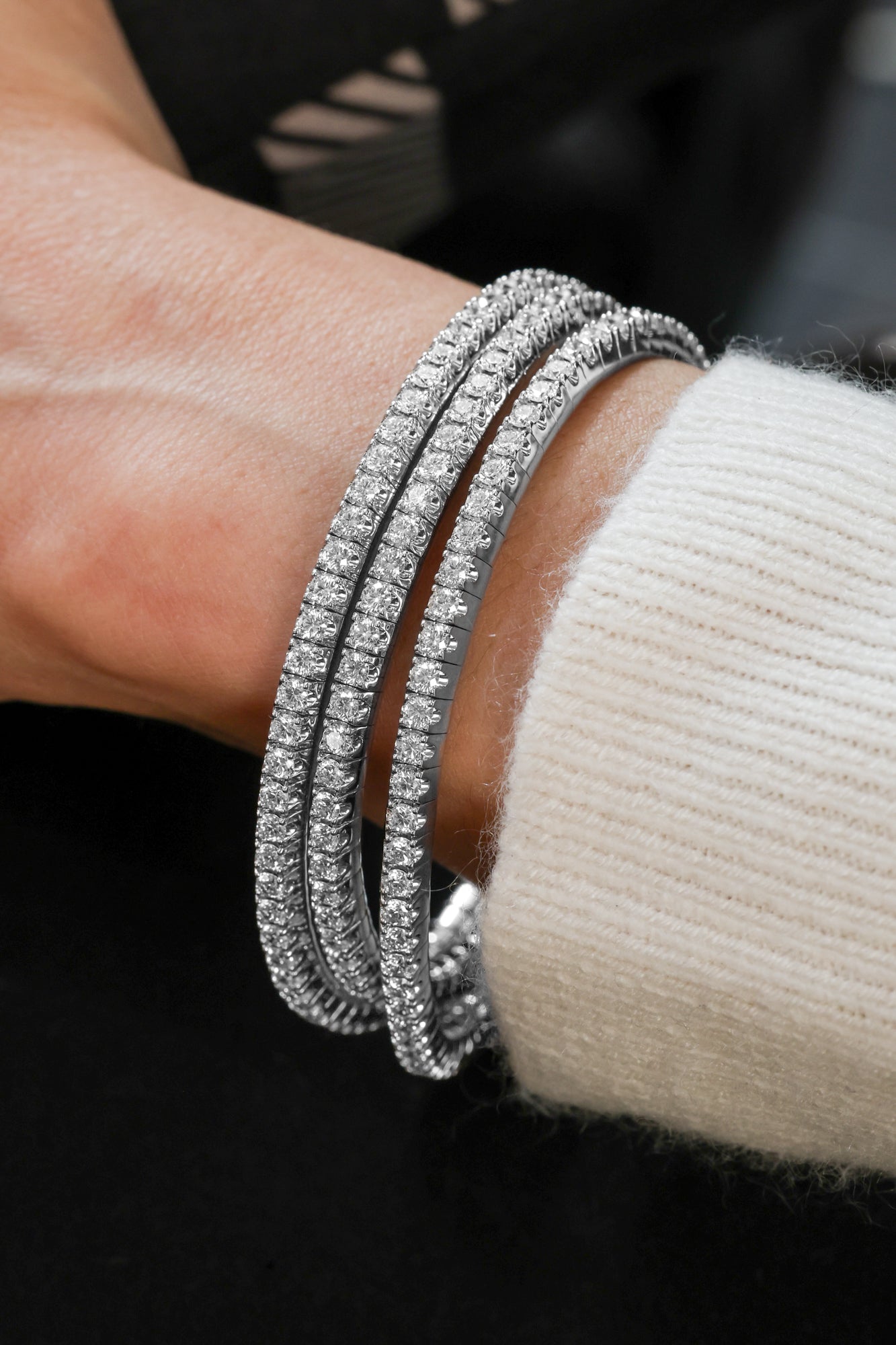 3-ROW STRETCH Bangles and Cuffs