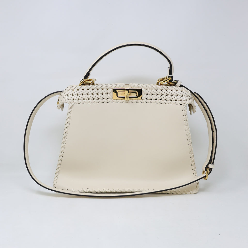 Fendi Cream Leather Peekaboo