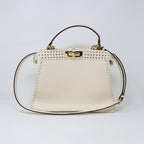 Fendi Cream Leather Peekaboo