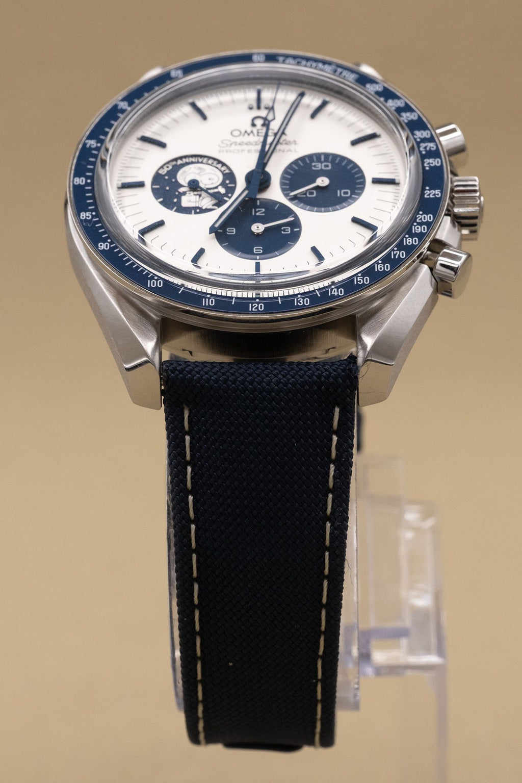 Omega Speedmaster Anniversary Series Co-Axial Master Chronometer Chronograph Silver Dial on Nylon Strap 310.32.42.50.02.001 Complete 2023
