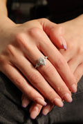 White Gold PEAR-SHAPE - INVISIBLE SETTING Fashion Ring 0.67 cts.