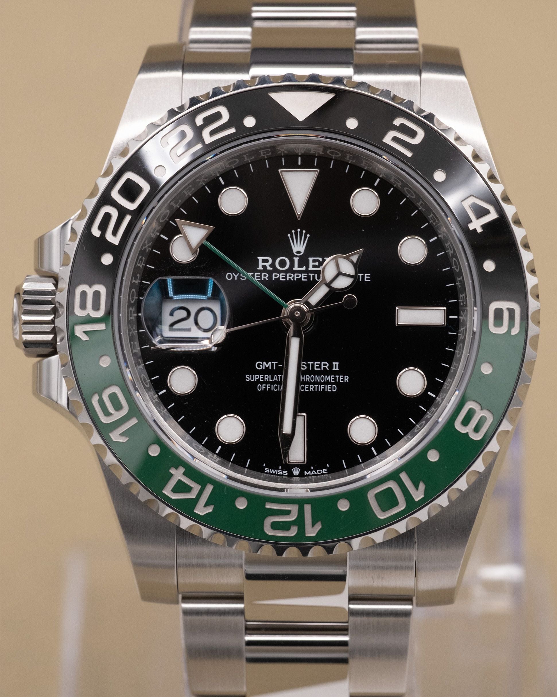 Rolex GMT-Master II "Sprite" Black Dial on Oyster 126720VTNR Complete 2025