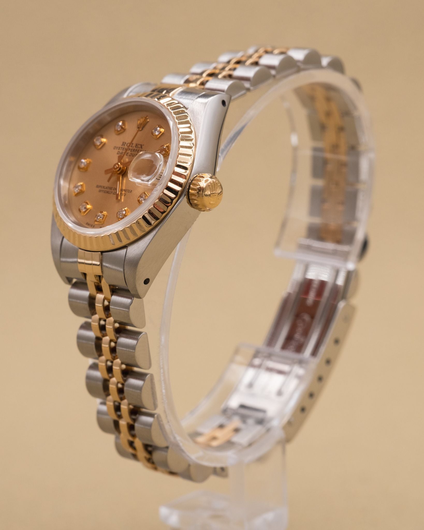 Rolex Datejust Lady Champagne Diamond Dial on Jubilee 69173