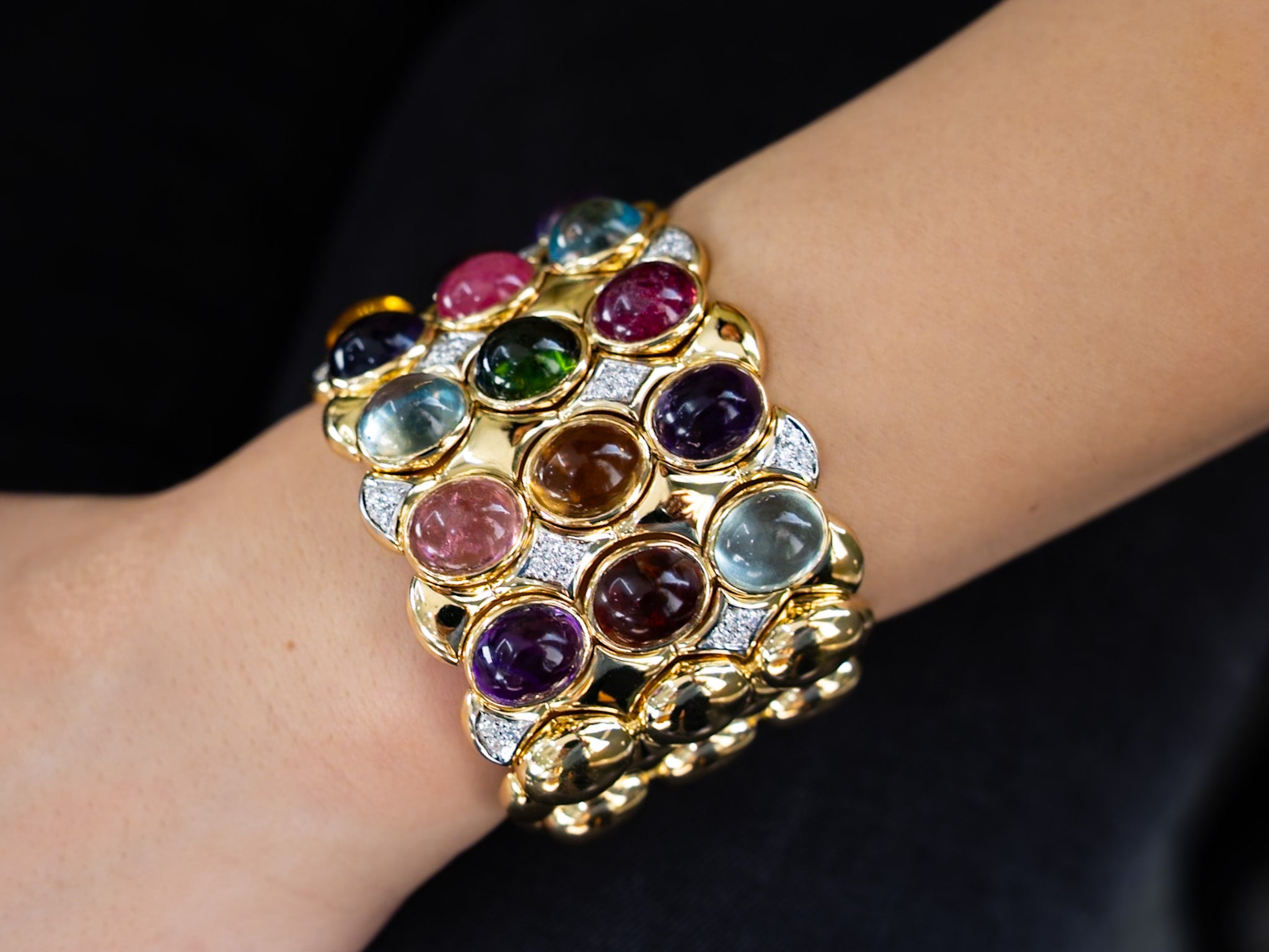 Exquisite Diamond Bangle and Cuff Bracelet, 1.26ct B-181CUFF
