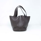 Hermes Dark Brown Taurillon Picotin