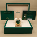 Rolex Day-Date 40 Green Roman Dial on President 228238 Complete 2026