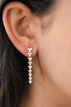 Yellow Gold - Dangles Earrings 1.26 cts.
