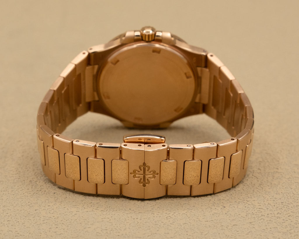 Patek Phillippe Nautilus Smoke Brown Dial on Rose Gold 7011/1R-010 Papers 2009