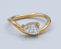 Yellow Gold Wavy Stack Ring Fashion Ring 0.63 cts.