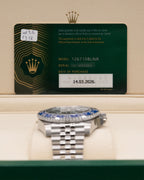 Rolex GMT-Master II Batgirl Black Dial on Jubilee 126710BLNR Complete 2026