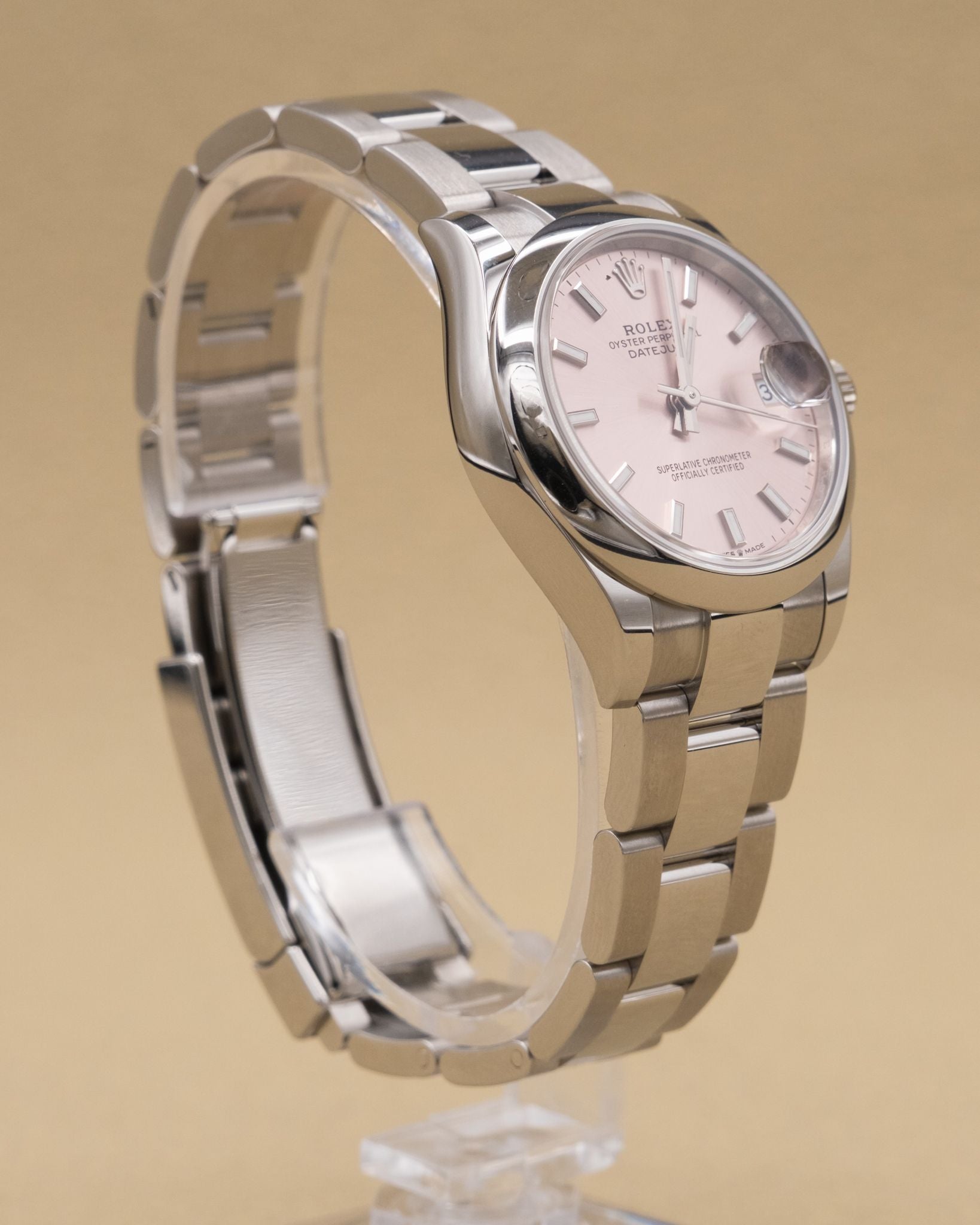 Rolex Datejust 31 Pink Index Dial on Oyster 278240 Complete 2026
