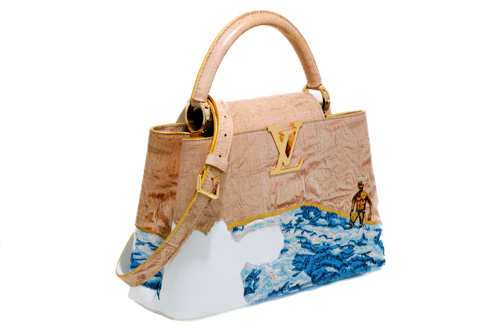 Louis Vuitton X BILLIE ZANGEWA Calfskin Printed Embroidered Capucines
