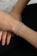 Elegant Diamond Tennis Bracelet in 14K White Gold, 2.61ct B-235ILL