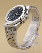 Audemars Piguet Royal Oak Chronograph "50th Anniversary" Blue Dial on Bracelet 26240ST.OO.1320ST.01 Complete 2022