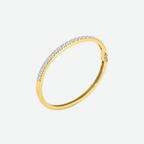 Gold Diamond Bangle and Cuff Bracelet B-300B