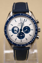 Omega Speedmaster Anniversary Series Co-Axial Master Chronometer Chronograph Silver Dial on Nylon Strap 310.32.42.50.02.001 Complete 2023