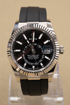 Rolex SkyDweller Black Index Dial on Oysterflex 336239 Complete 2024