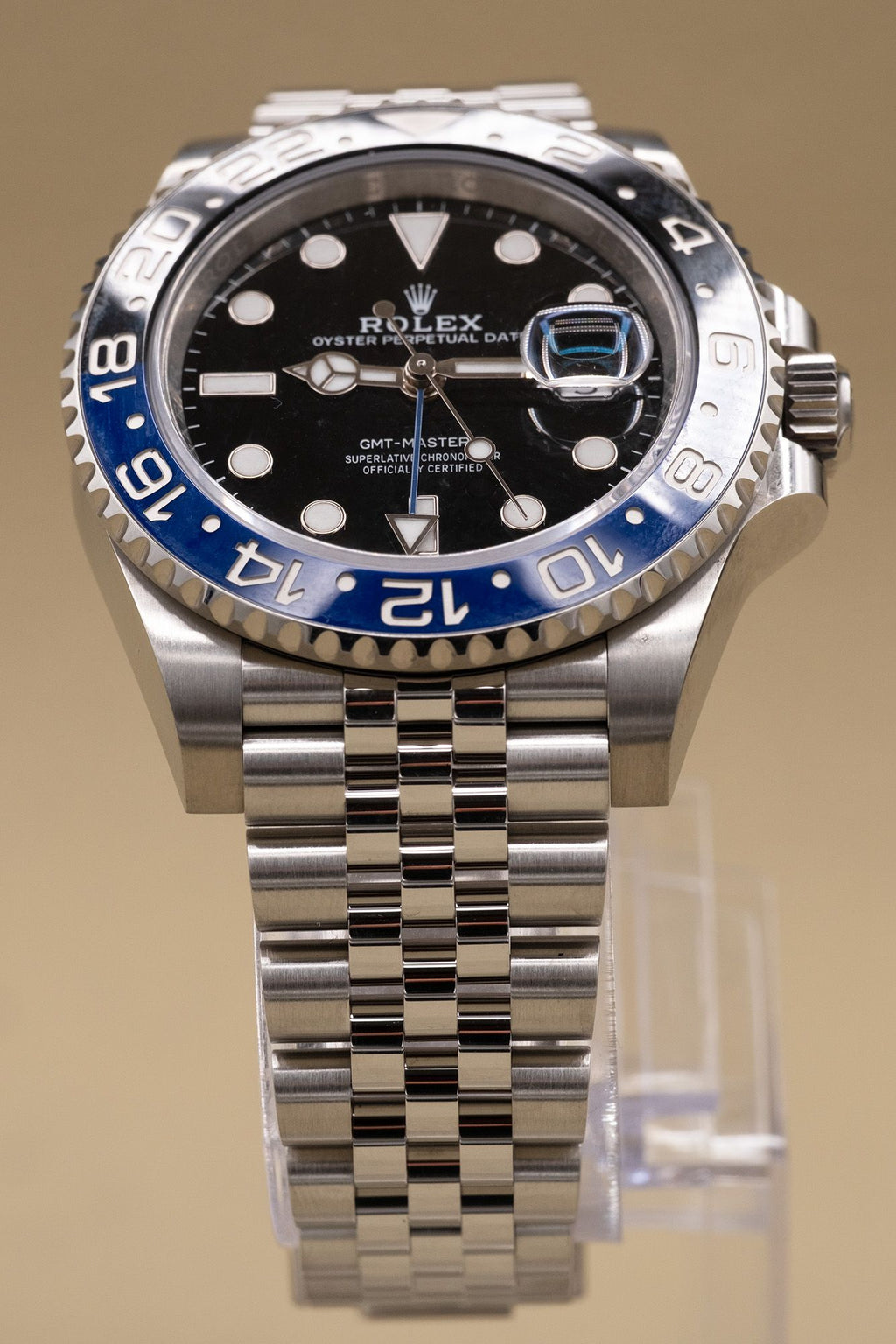 Rolex GMT-Master II Batgirl Black Dial on Jubilee 126710BLNR Complete 2023