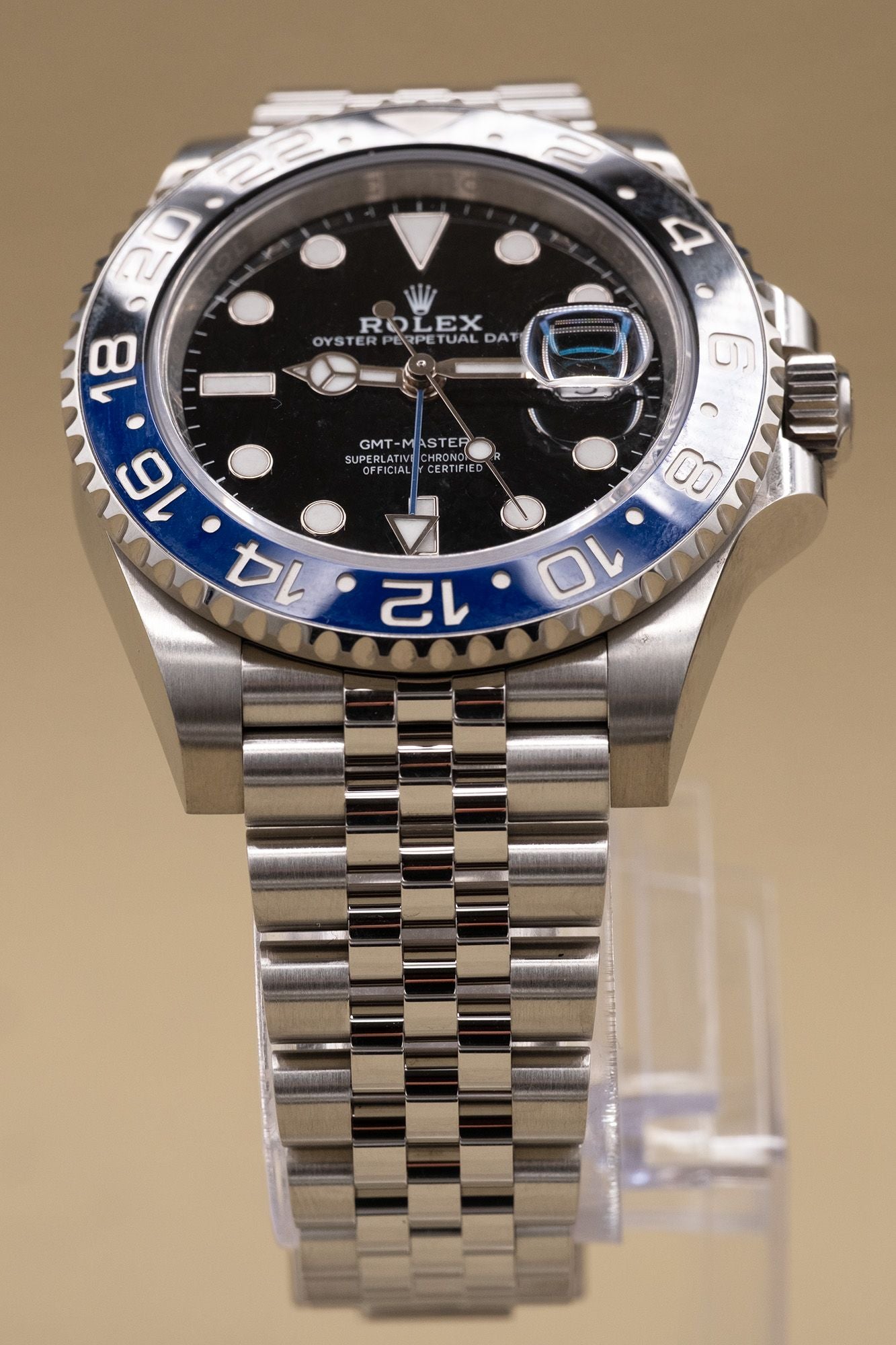 Rolex GMT-Master II Batgirl Black Dial on Jubilee 126710BLNR Complete 2023