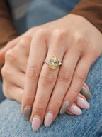 Oval Three Stone Diamond 18KT White Gold Ring 5.8ct R-452OV