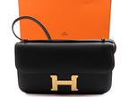 Hermès Constance Elan 2025 Noir Black Epsom Gold Hardware Brand New Full Set