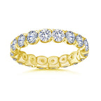 Round Natural Diamond Eternity Band 14KT Yellow Gold 2.5ct R-250RD