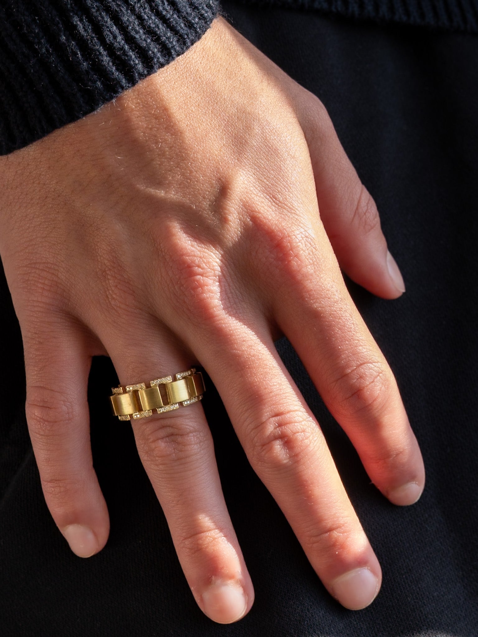 Men's LINK BAND 18K YG Round