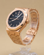 Audemars Piguet Royal Oak Selfwinding Black Dial on Bracelet 15500OR.OO.1220OR.01 Complete 2020
