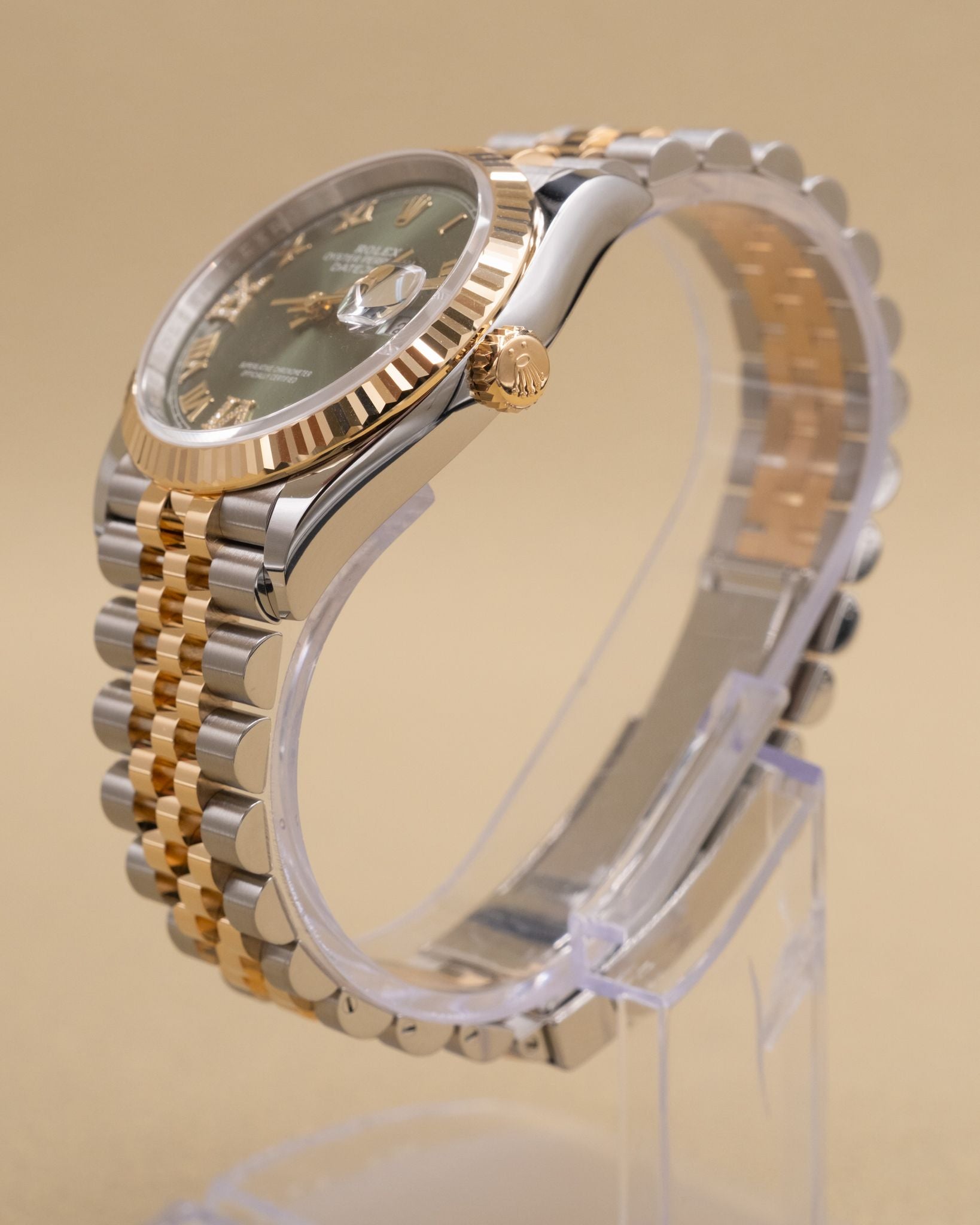 Rolex Datejust 36 Olive Green Roman Dial on Jubilee 126233 Complete 2026