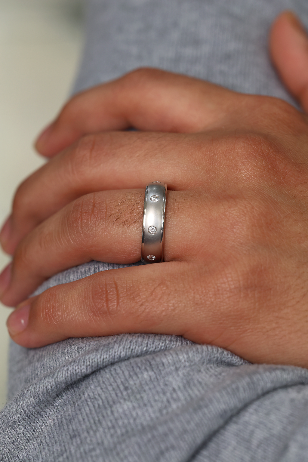 Men's Round Ring 0.4 cts.