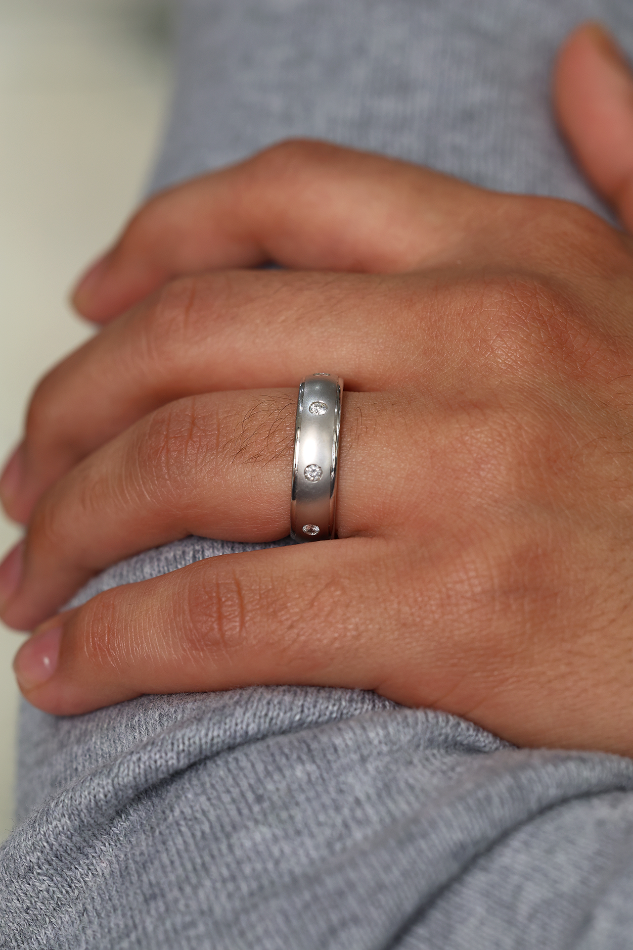 Men's Round Ring 0.4 cts.