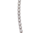 Platinum Round Natural Diamond Thin Tennis Necklace 13.1ct N-5PLT