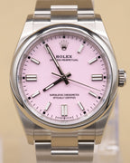 Rolex Oyster Perpetual 36 Candy Pink Index Dial on Oyster 126000 Complete 2026