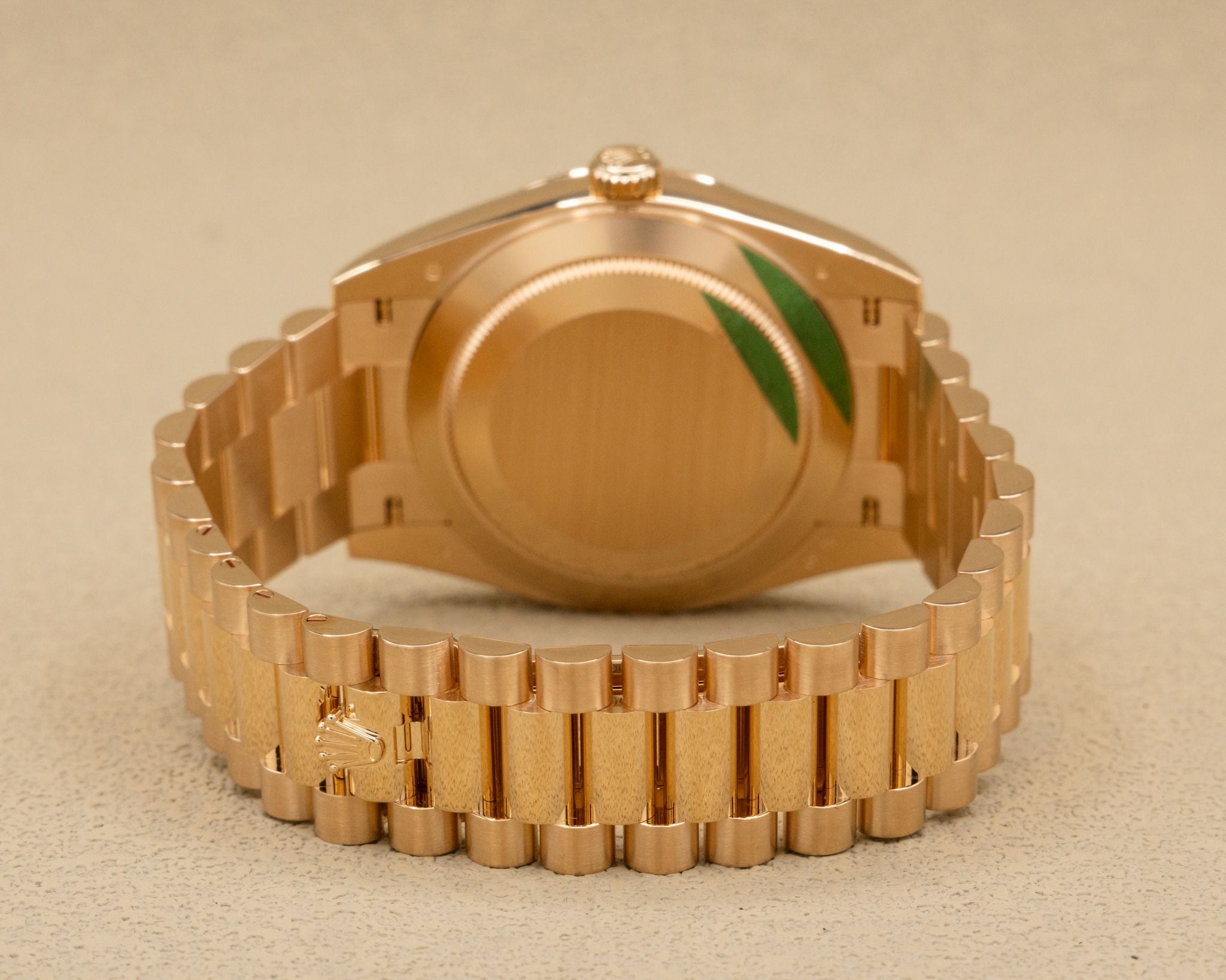 Rolex Day-Date 40 Green Roman Dial on President 228238 Complete 2026