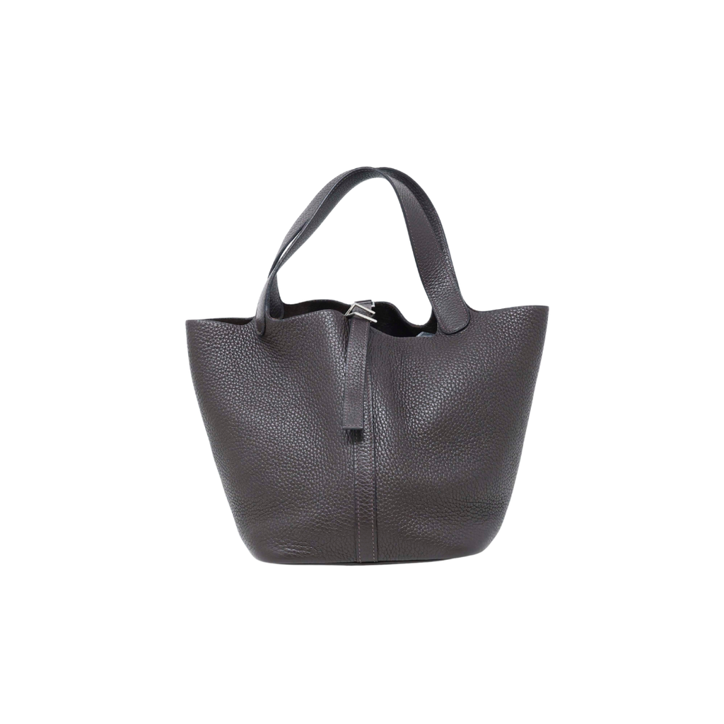 Hermes Dark Brown Taurillon Picotin