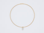 14K Yellow Gold Lab Grown Pear Diamond Collar Necklace 10.2ct N-323PS