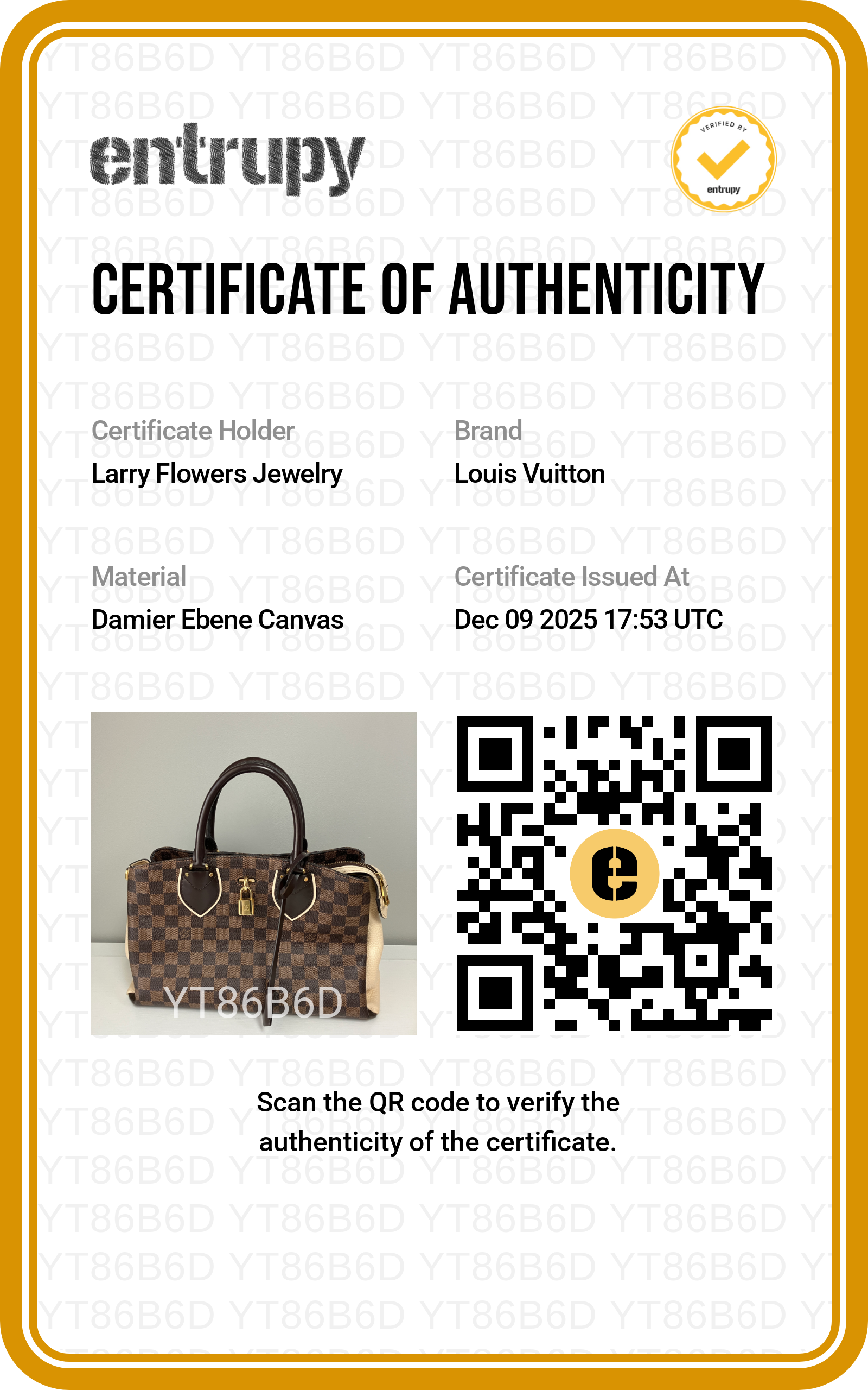 Louis Vuitton Damier Ebene NormandyTop Handle Bag