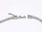 Platinum Round Natural Diamond Thin Tennis Necklace 13.1ct N-5PLT
