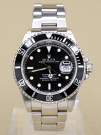 Rolex Submariner Black Dial on Oyster 16610 2001