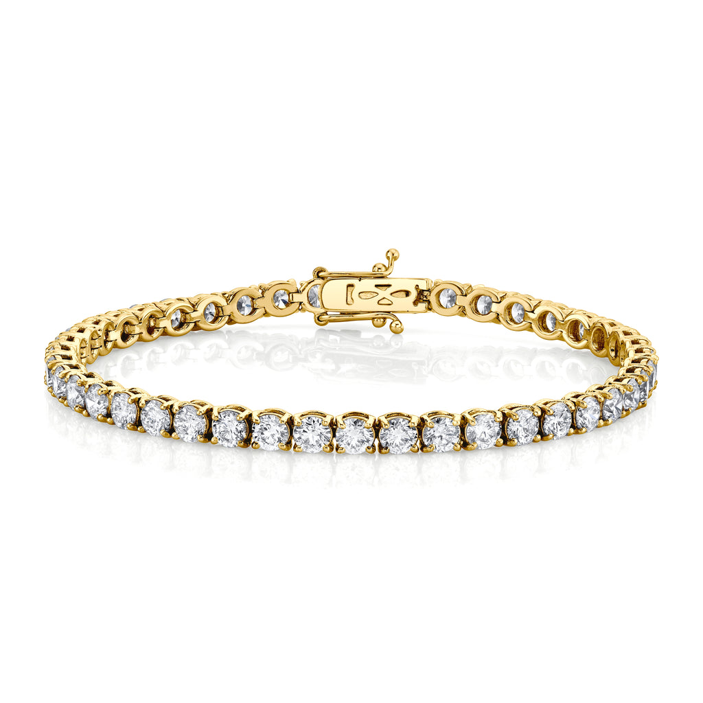 18K Gold Tennis Bracelet, 9.00ct B-9 ct. 4pr 18K