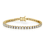 18K Gold Tennis Bracelet, 9.00ct B-9 ct. 4pr 18K