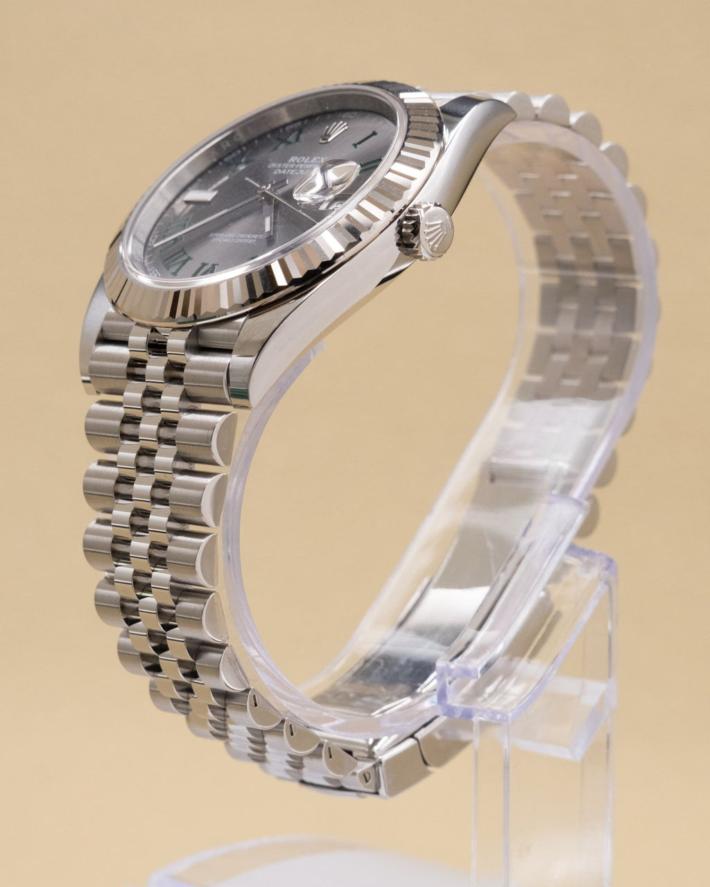 Rolex Datejust 41 Slate Green Roman Dial on Jubilee 126334 Complete 2026